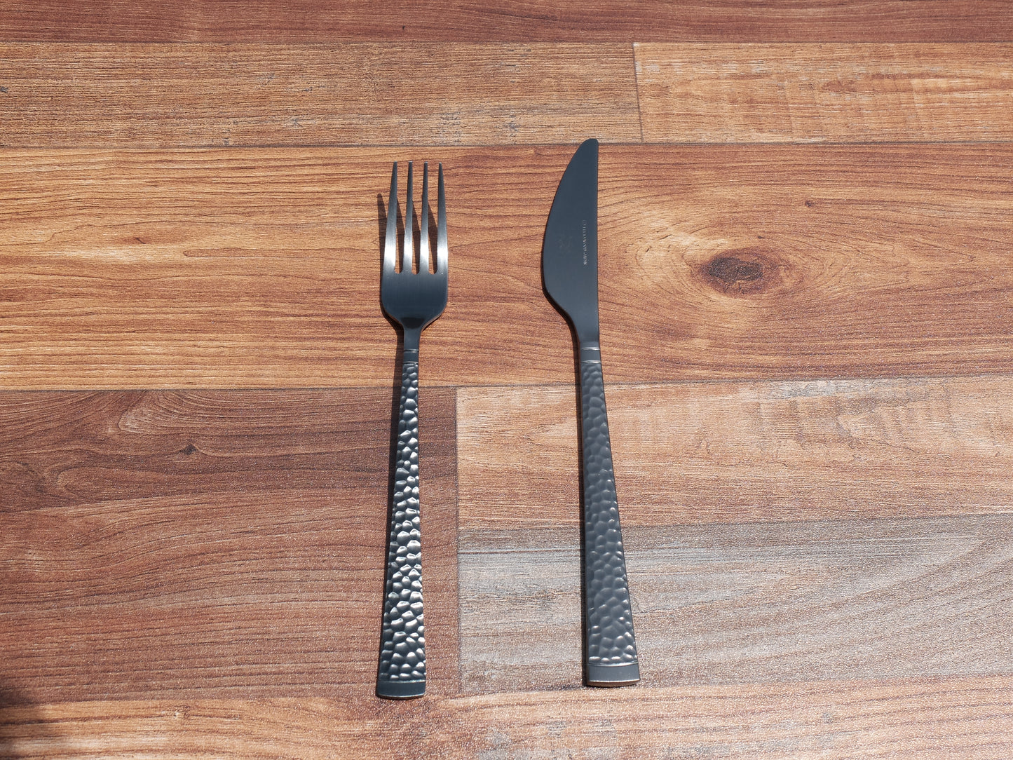 燕三条製 もやさし「藍」ブラック仕上げカトラリーセット7点セット